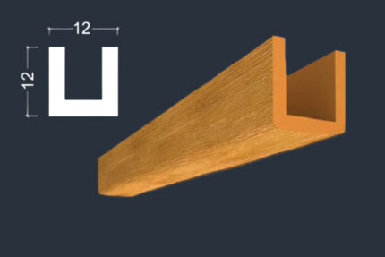 Imitacija drvene grede BR-02 svetla 2m